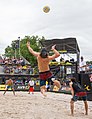 Image 16A player jump serving (from Beach volleyball)