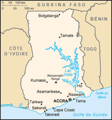Description de l'image Ghana carte.png.