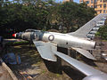 陳列於海博館旁的F-100超級軍刀戰鬥機