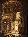 La peinture Illumination de la Croix de Saint Pierre à Rome