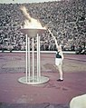 Image 31Paavo Nurmi and the Olympic flame in the opening ceremony of the 1952 Summer Olympics (from 1950s)