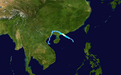 颱風查帕卡的路徑圖