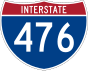 476號州際公路 marker