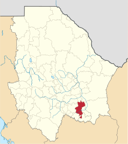 Location of Allende in Chihuahua