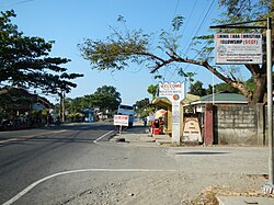 Caba town center along the National Highway