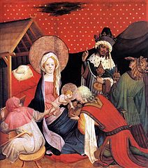 Maître Francke, L'Adoration des mages, 1424, Hamburger Kunsthalle
