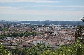 View of Agen from heights