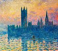 《國會大廈_(莫奈)》（Série des Parlements de Londres）1900-1905年