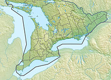 Map showing the location of Carden Alvar Provincial Park