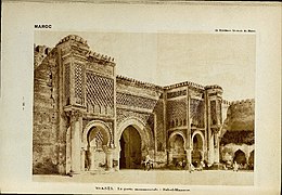 La porte monumentale Bab Mansour el Aleuj, 1931.