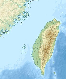 2006年恆春地震在臺灣的位置