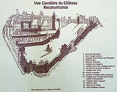 Reconstitution de la forteresse d'Allègre.