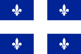 Drapeau du Québec pendant les années 50.