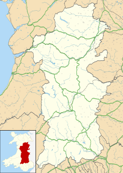 Pontneddfechan is located in Powys