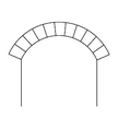 平圓拱（Segmental arch），拱的弧面小於半圓