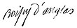 Signature de François-Antoine de Boissy d'Anglas