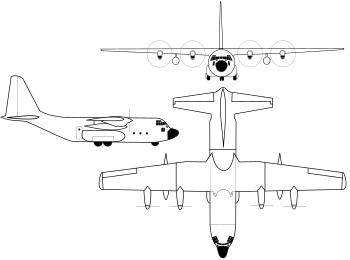C-130的三視圖
