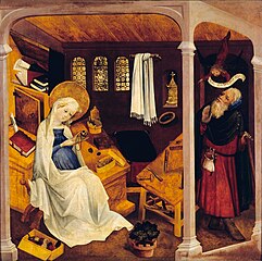 Le Maître du Jardin de Paradis, Le Doute de Joseph, vers 1410-1420, Musée de l'Œuvre Notre-Dame