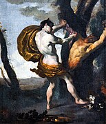 Apollon et Marsyas, huile sur toile de Johann Liss (vers 1627).