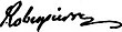 Signature de Maximilien de Robespierre