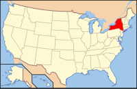 美國紐約州地圖