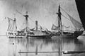 1853年當時艦隊中的旗艦「密西西比號巡洋艦」