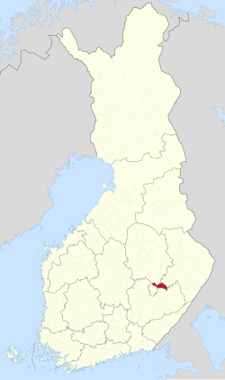 Location of Varkaus in Finland