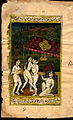 Illustration du Kâmasûtra, miniature indienne, non datée