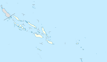2012年大洋洲國家盃在索羅門群島的位置