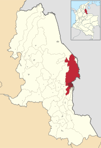庫庫塔在北桑坦德省的位置