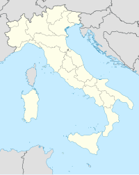 意大利的地圖，標記顯示羅馬的位置