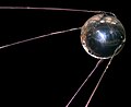 Image 12In 1957, the Soviet Union launches to space Sputnik 1, the first artificial satellite (from 1950s)