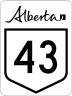 Highway 43 marker