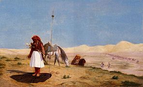 沙漠裡的祈禱者，1864年