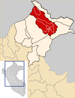 Location of Maynas in the Loreto Region