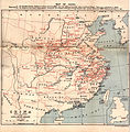 11. Map of the Stations of the China Inland Mission in 1902 near Taylor's death
