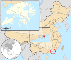 香港在中华人民共和国的位置