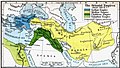 Kingdom of Lydia (1200-546 BC), Neo-Babylonian Empire (626-539 BC), Twenty-sixth Dynasty of Egypt (664-525 BC) and Median Empire (678-549 BC) in 600 BC.