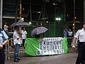 參與示威的香港家務助理總工會的橫額