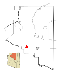 威廉姆斯在可可尼諾縣和亞利桑那州的位置