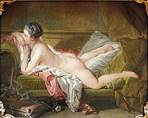 法蘭索瓦·布雪的《金髮宮女（英语：The Blonde Odalisque）》，59 × 73cm，約作於1752年，來自茨韋布呂肯的收藏[65]
