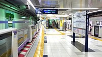 東京地下鐵、東武站區月台（2020年3月攝）