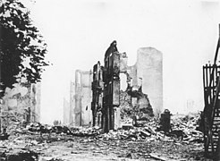 Guernica after the bombing of April 26, 1937