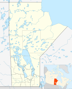 溫尼伯在曼尼托巴省的位置