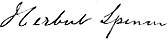 signature de Herbert Spencer