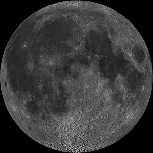 月球正面0°