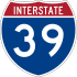 39號州際公路 marker