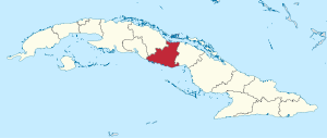 圣斯皮里图斯省在古巴的位置