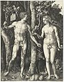 阿爾布雷希特·杜勒《亞當和夏娃》版畫，1504年