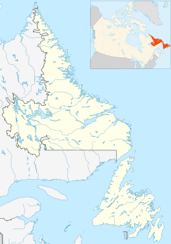 聖約翰斯在紐芬蘭與拉布拉多省的位置